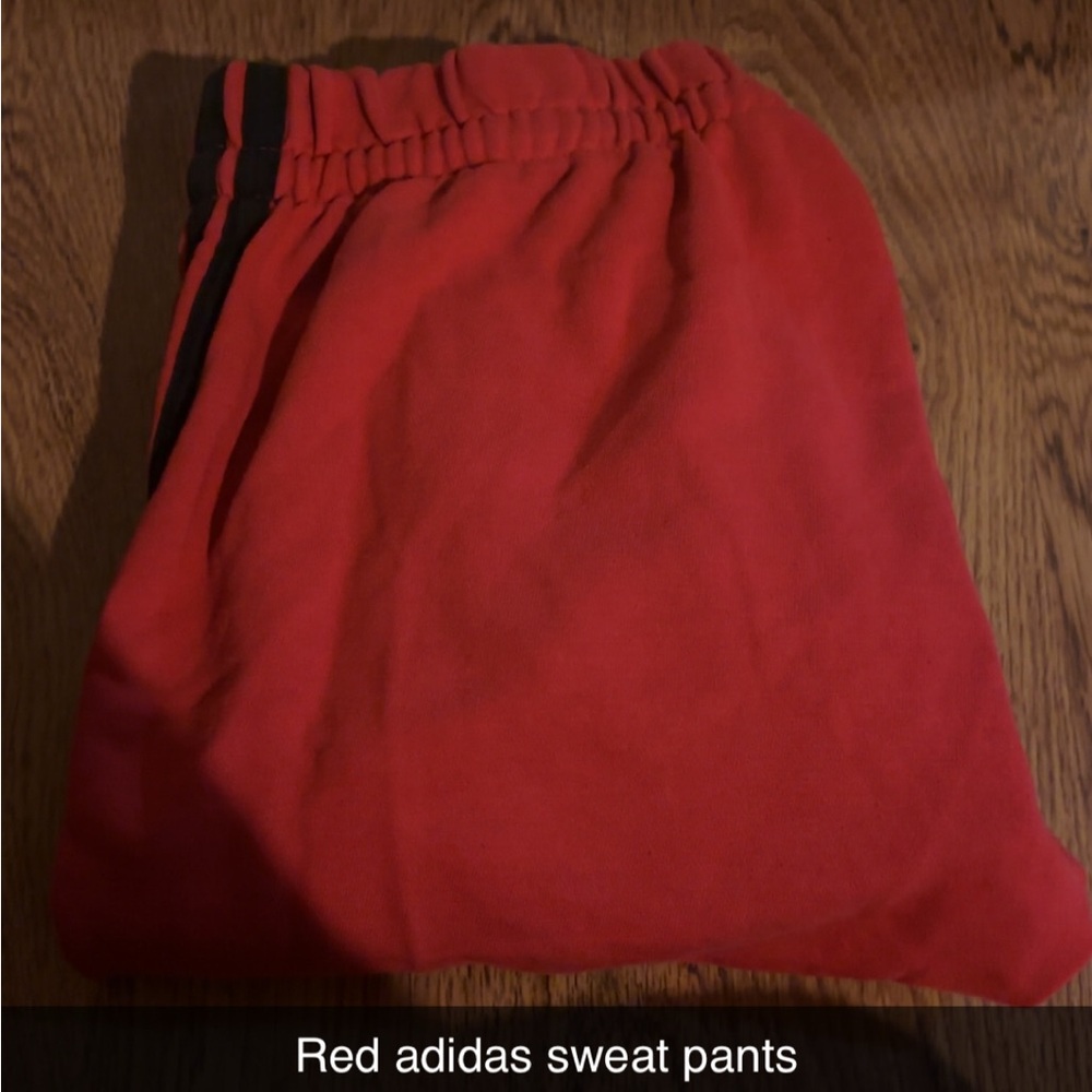 Adidas Kids Red Joggers